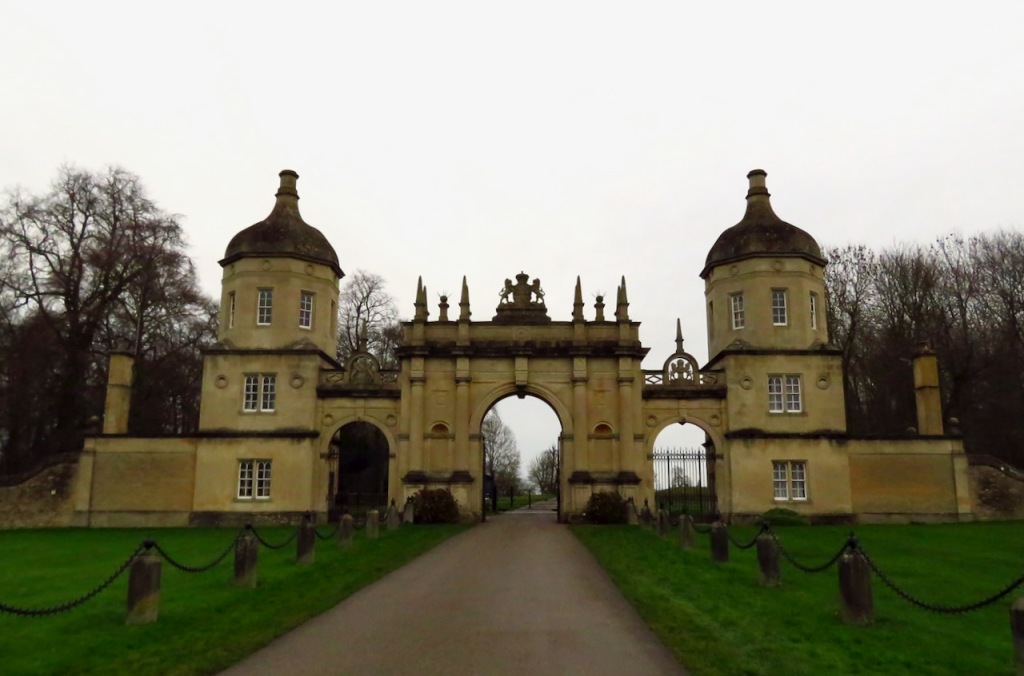 Burghley House gates