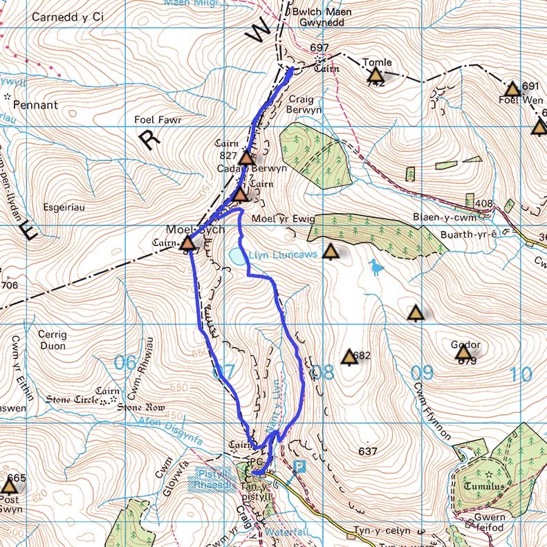Map of walk 53-55