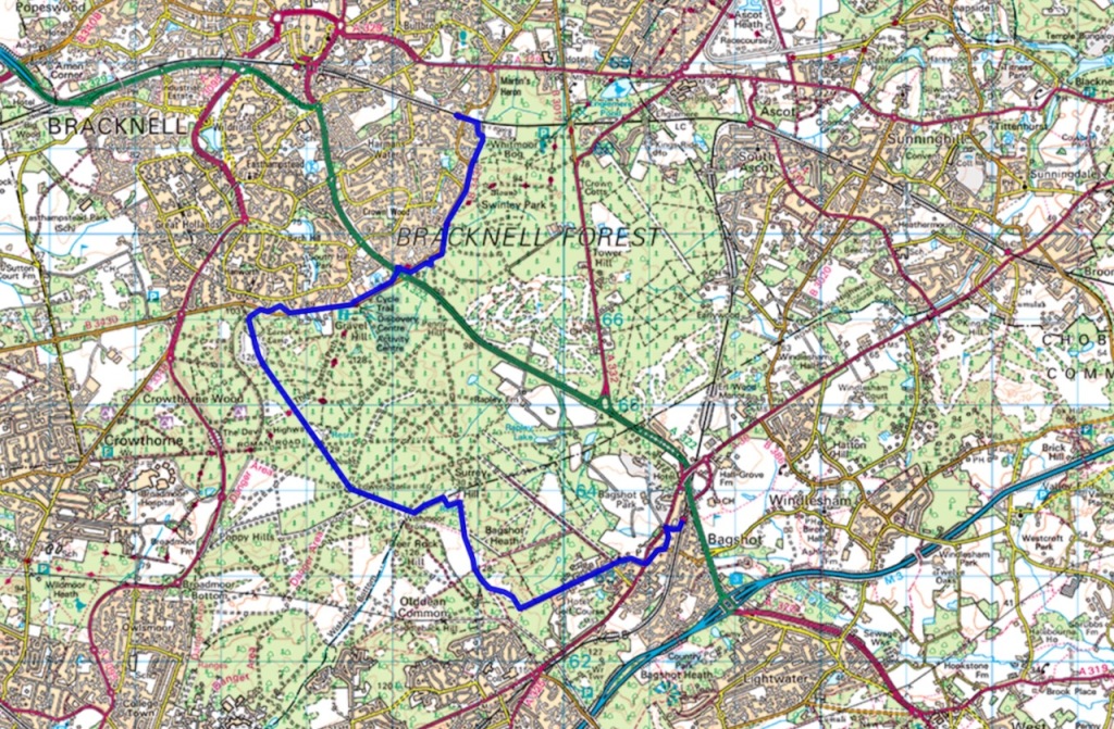 Map of walk 63